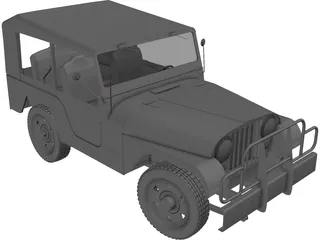 Jeep Willys CJ5 3D Model preview