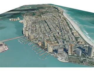 Miami Beach 3D Model preview