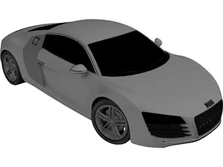 Audi R8 3D Model preview