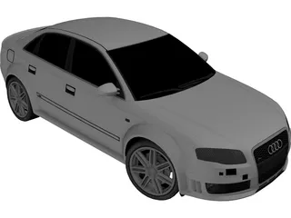 Audi RS4 3D Model preview
