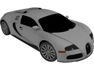 Bugatti Veyron 3D Model preview