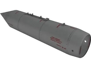 B-8M1 80mm Rocket Pod 3D Model preview