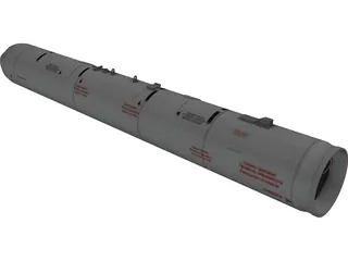 UB-13 122mm Rocket Pod 3D Model preview