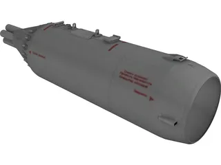 UB-32-73A 57mm Rocket Pod 3D Model preview