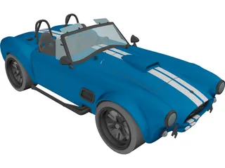 Shelby Cobra GT 3D Model preview