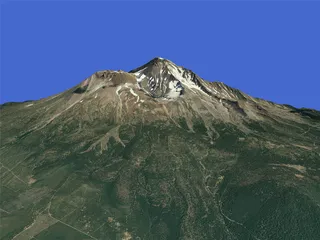 Mount Shasta 3D Model preview
