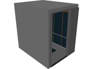 Elevator Cab 3D Model preview