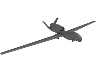 Northrop Grumman RQ-4 Global Hawk 3D Model preview