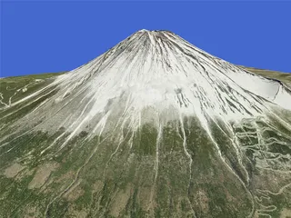 Mount Fuji 3D Model preview