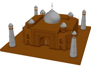 Taj Mahal 3D Model preview
