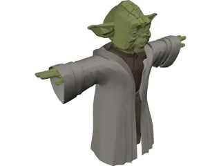 Star Wars Yoda 3D Model preview