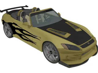 Honda S2000 [Tuned] 3D Model preview