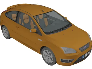 Ford Focus ST 3D Model preview