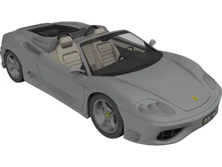 Ferrari 360 Spider 3D Model preview