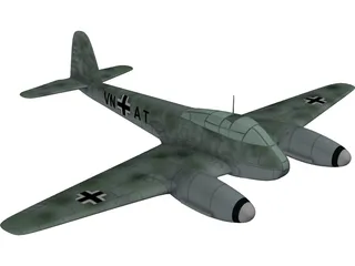 Messerschmitt Me 410 Hornisse (Hornet) 3D Model preview