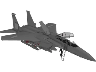 F-15 Hornet 3D Model preview