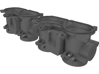 Honda CBR 1000 Throttle Body (2008) 3D Model preview