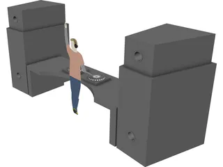 DJ 3D Model preview