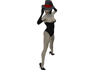 Woman Domenika 3D Model preview