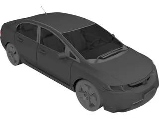Honda Civic (2007) 3D Model preview