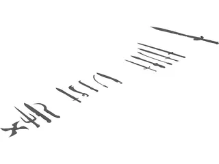 Sword Collection 3D Model preview