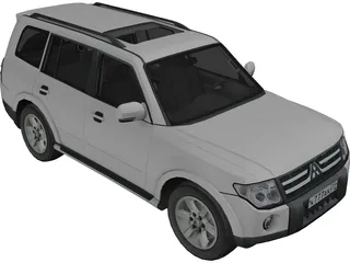 Mitsubishi Pajero (2008) 3D Model preview
