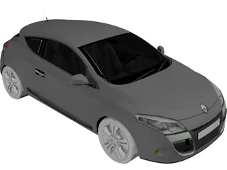 Renault Megane (2009) 3D Model preview