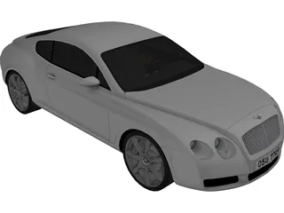 Bentley Continental GT Coupe 3D Model preview