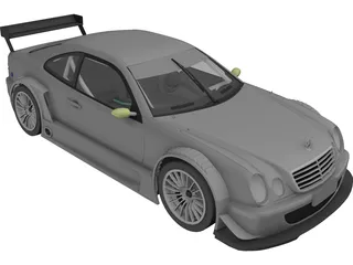Mercedes-Benz CLK GTR 3D Model preview