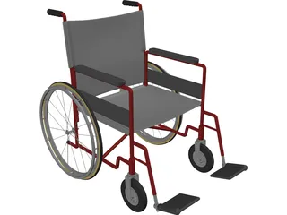 Wheelchair 3D Model preview