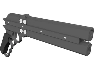 Gun Grave Gun 3D Model preview