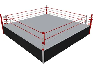Boxing Ring 3D Model preview