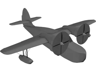 Grumman G-21 Goose 3D Model preview