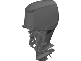 Outboat Engine 3D Model preview