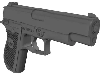 Colt Double Eagle 3D Model preview