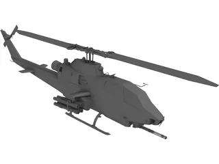 Bell AH-1S Cobra 3D Model preview