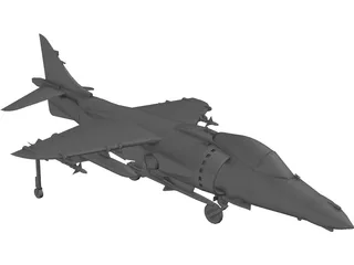 AV-8B Harrier II 3D Model preview