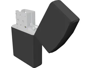 Zippo Lighter 3D Model preview