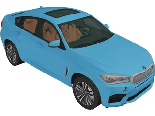 BMW X6M (2015) 3D Model preview