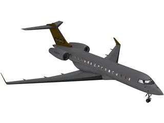 Bombardier Global 6000 3D Model preview