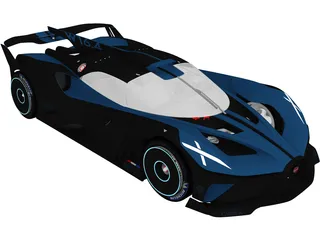 Bugatti Bolide Concept (2020) 3D Model preview