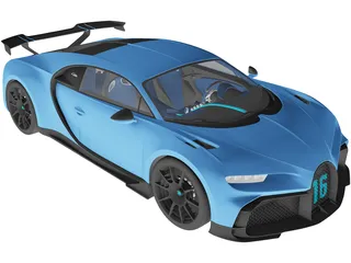 Bugatti Chiron Pur Sport (2021) 3D Model preview