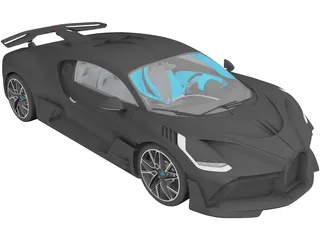 Bugatti Divo (2019) 3D Model preview