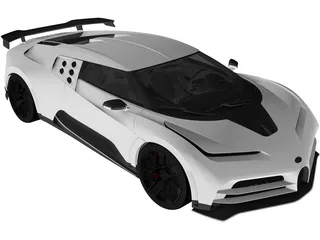 Bugatti Centodieci (2020) 3D Model preview