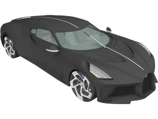 Bugatti La Voiture Noire (2019) 3D Model preview