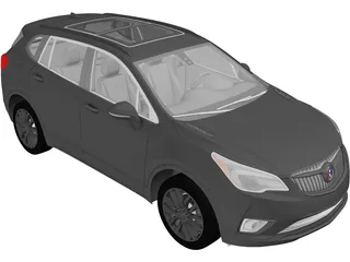 Buick Envision (2019) 3D Model preview