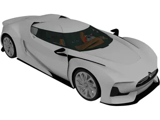 Citroen GT (2008) 3D Model preview
