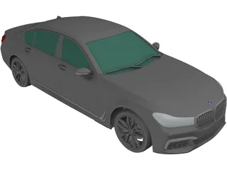BMW M760Li [G12] (2017) 3D Model preview