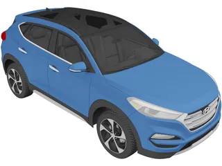 Hyundai Tucson (2016) 3D Model preview