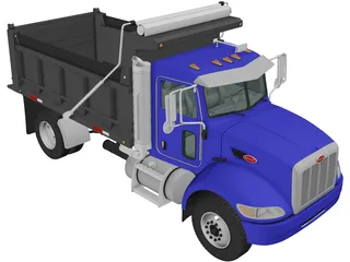 Peterbilt 340 Dump Truck (2009) 3D Model preview